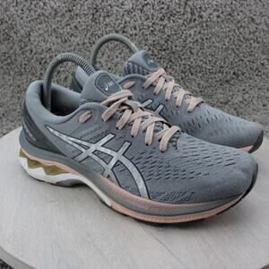 ASICS Gel-Nimbus 23 Gray Pink Neutral Cushion Running Shoes Womens 7.5 Wide